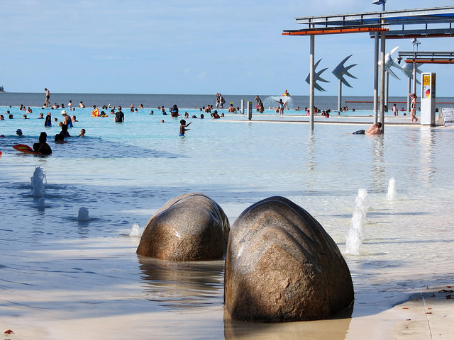 Visit the lagoon in Cairns for free
