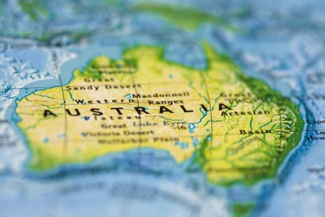 Image of a map of Australia