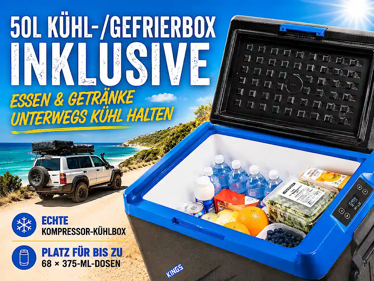 Adventure Kings 50L Kuehl Gefrierbox Travelwheels Campervans