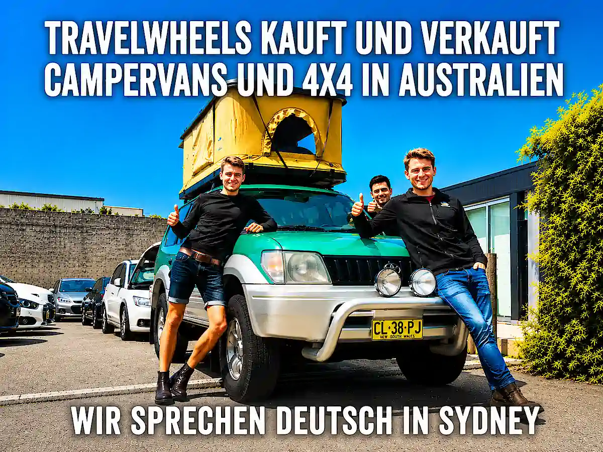 Verschiedene Campervans und 4x4 bei Travelwheels in Sydney kaufen - Beratung auf Deutsch
