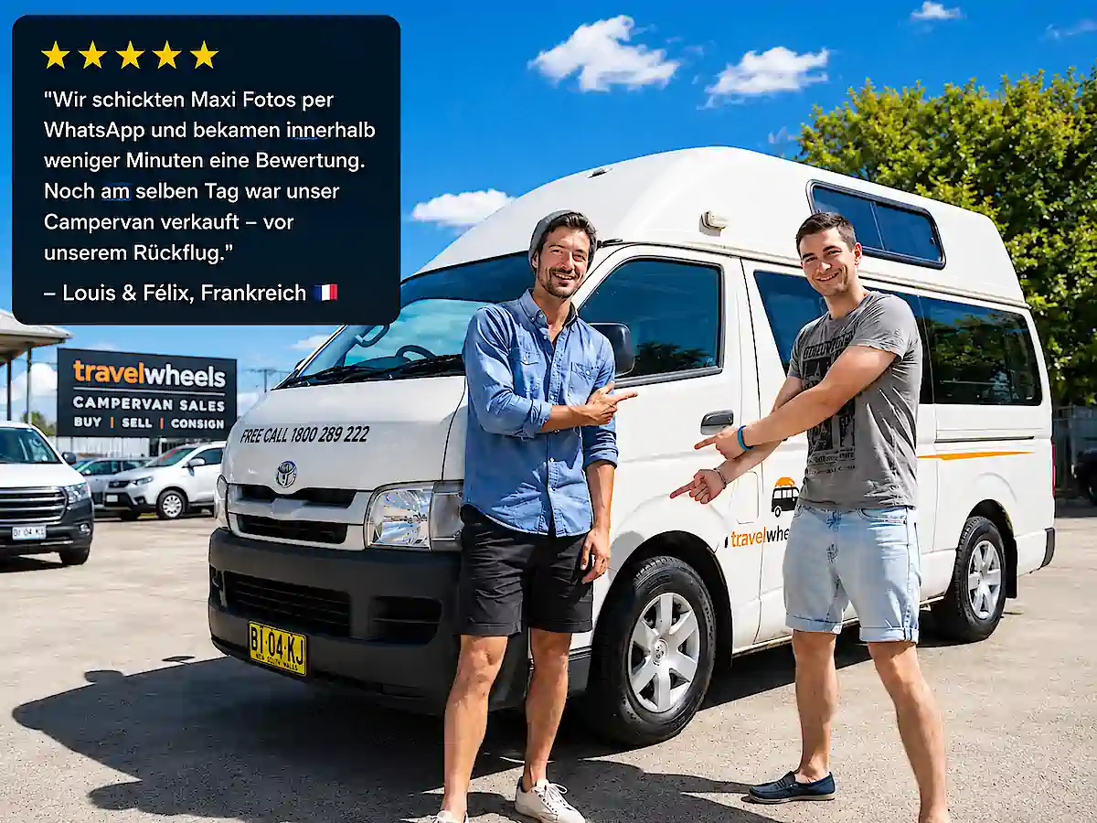Campervan in Sydney schnell an Travelwheels verkaufen