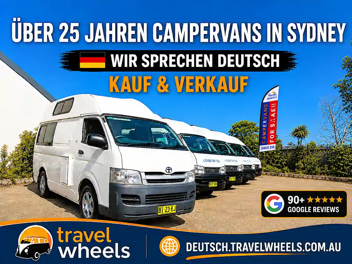 **Filename** `travelwheels-campervans-sydney-wir-sprechen-deutsch.webp` **Alt text** `Travelwheels Campervans in Sydney – über 25 Jahre Erfahrung, Kauf und Verkauf mit deutschsprachigem Team
