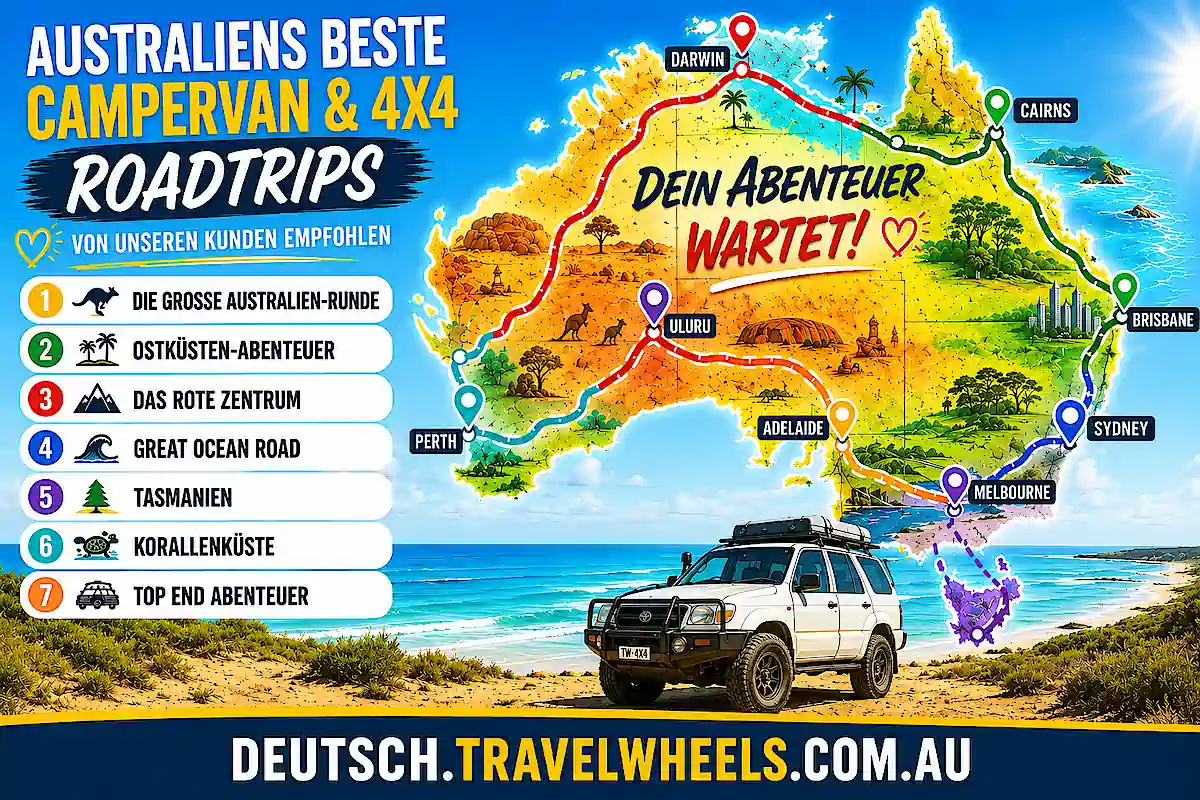 Die besten Campervan- und 4x4-Roadtrips in Australien