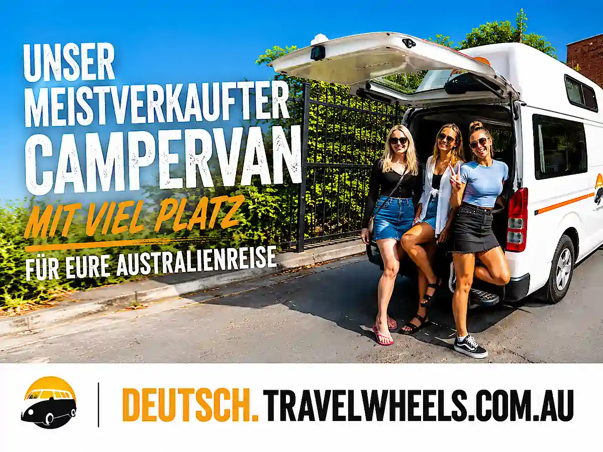 Camper kaufen Australien – beliebter Toyota HiAce Campervan bei Travelwheels Sydney mit viel Platz für eine Australienreise