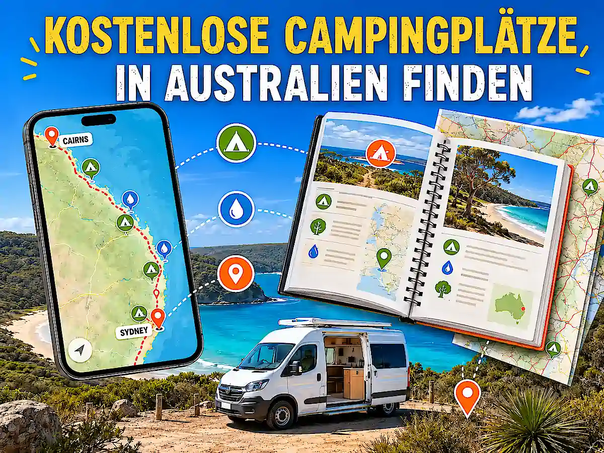 Campingplätze Australien Ostküste – kostenlose Stellplätze mit App, Karte und Campingführer finden