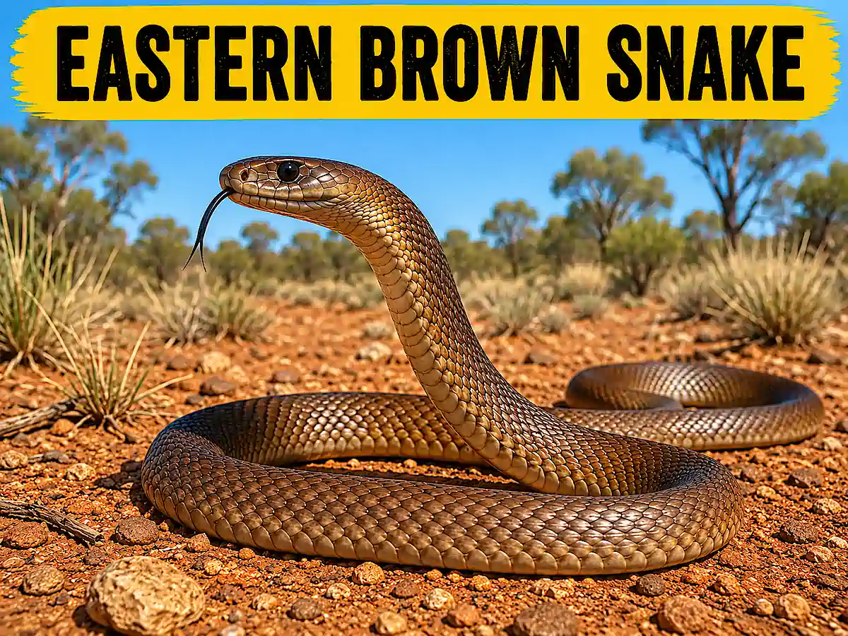 Giftige Tiere in Australien – Eastern Brown Snake in der australischen Wildnis