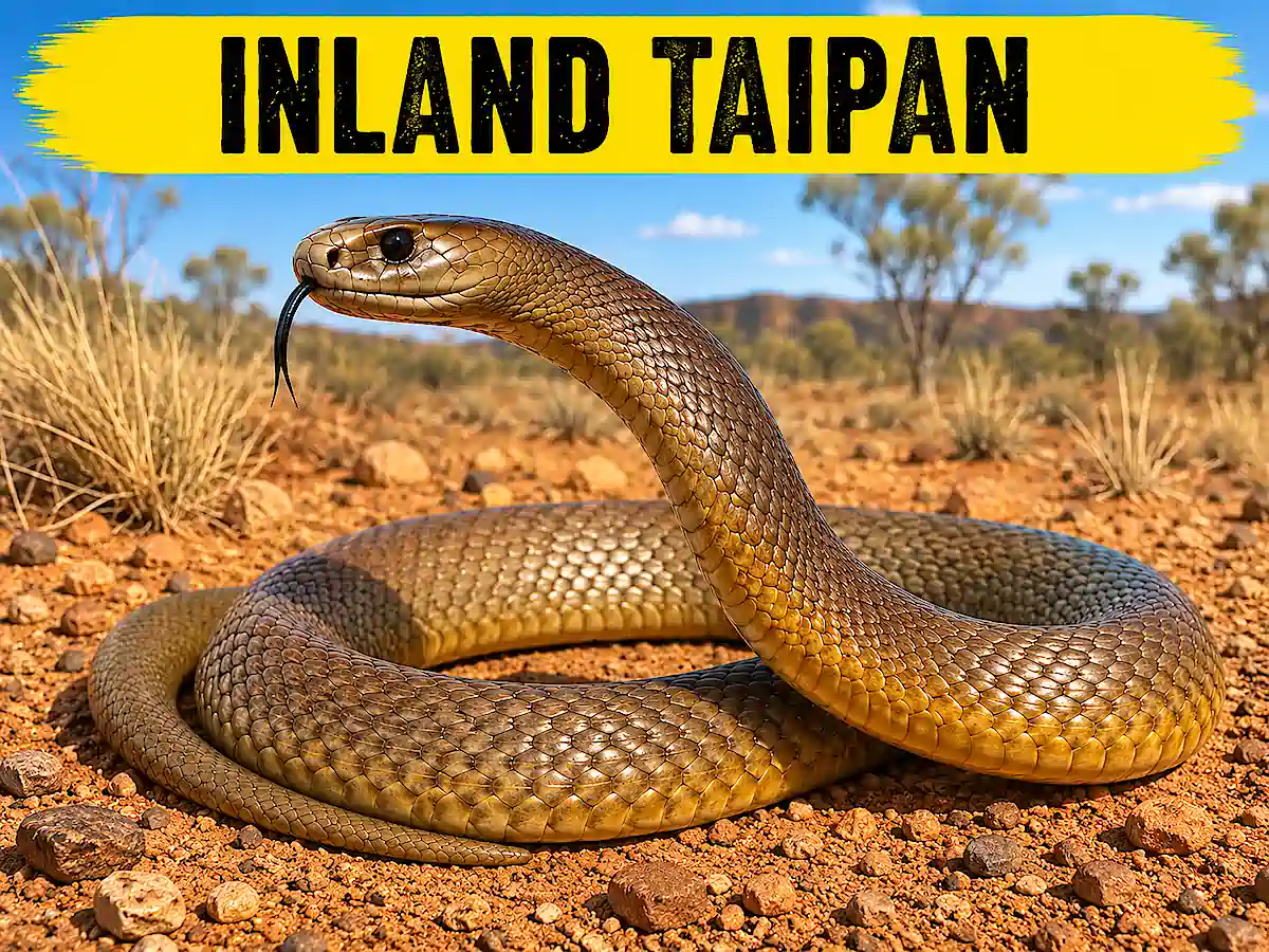 Giftige Tiere in Australien – Inland Taipan im australischen Outback