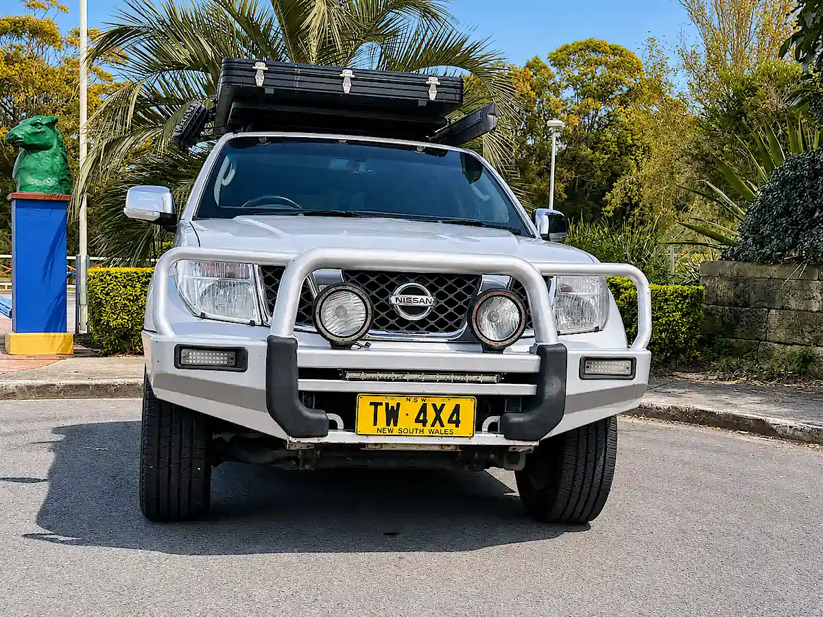 nissan 4x4 kaufen in sydney frontansicht mit bullbar