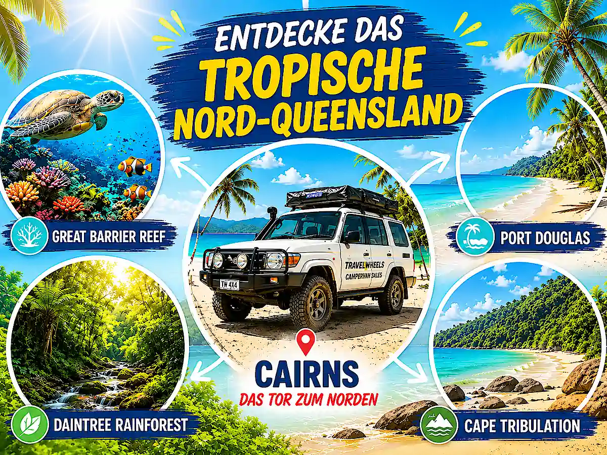 Reiseführer Cairns und Umgebung mit Great Barrier Reef, Port Douglas, Daintree Rainforest und Cape Tribulation