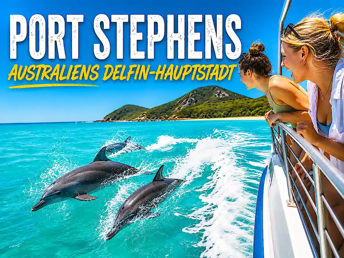 Sydney nach Cairns Roadtrip – Delfine bei Port Stephens in Australien