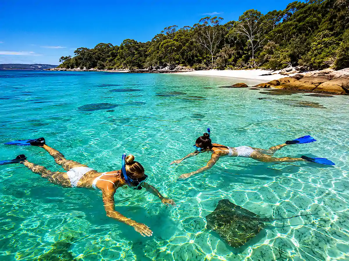 Sydney nach Jervis Bay – Schnorcheln im klaren Wasser des Booderee National Park