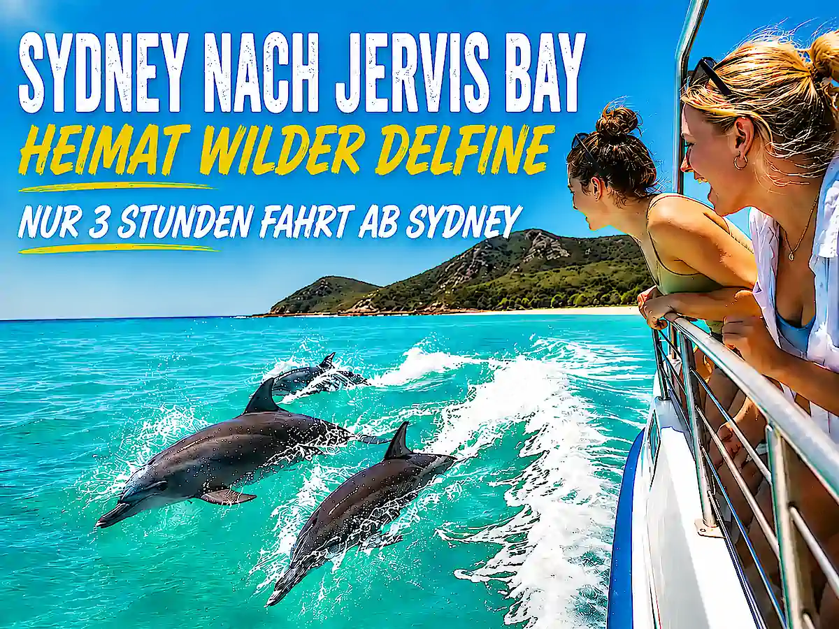 Sydney nach Jervis Bay – wilde Delfine bei einer Bootstour in Jervis Bay