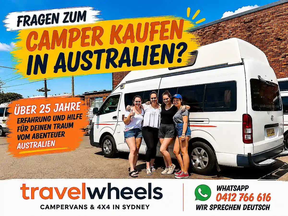 Deutschsprachige Beratung bei Travelwheels Sydney zum Kauf von Campervans und 4x4 in Australien